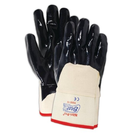 Showa SHOWA 7066R Rough Nitrile 34 Coated Gloves, 12PK 7066R-10